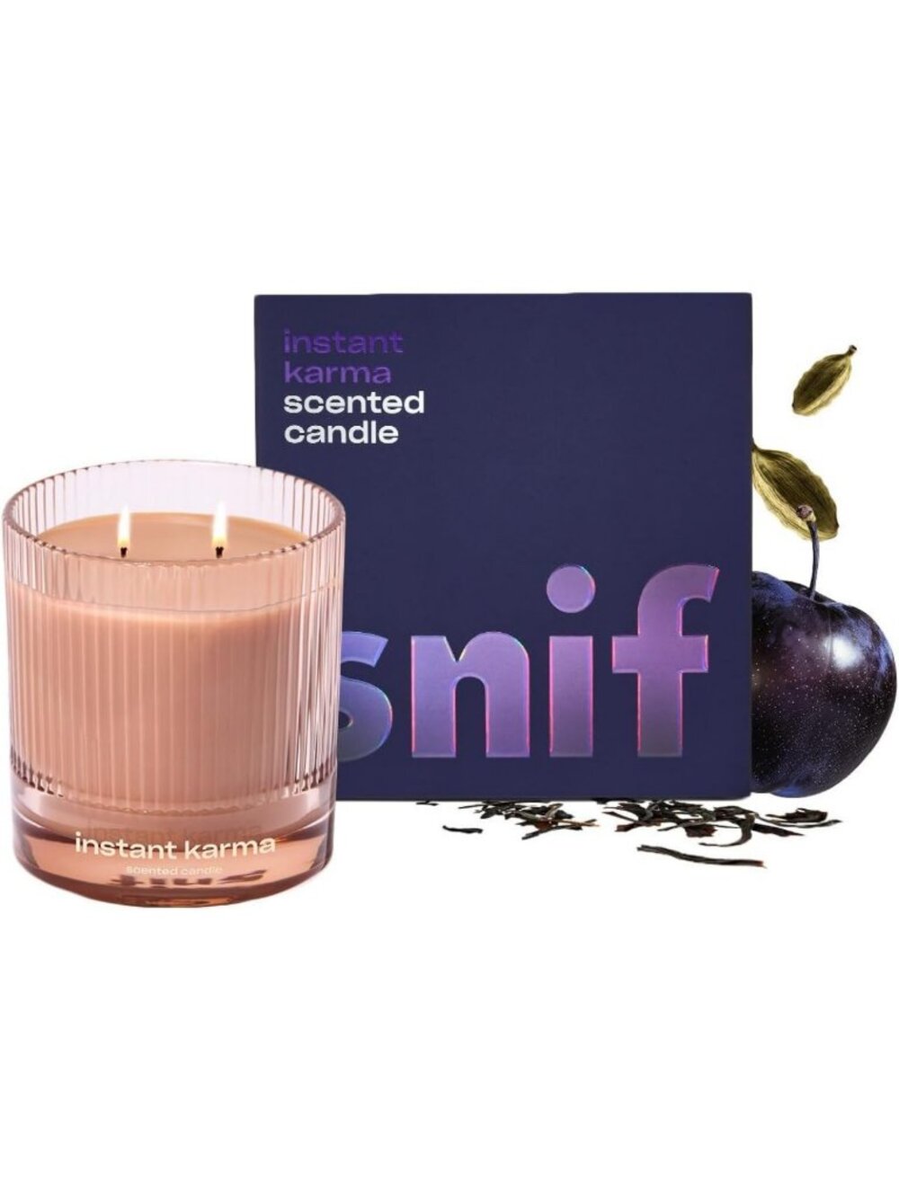 Luxury Scented Candle - Dark & Dreamy, 50+ Hours Burn, Vegan Soy Wax, Non-Toxic